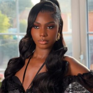 half updo with frontal