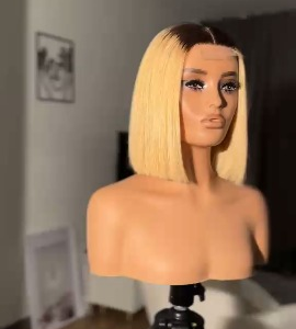 8" premium vietnamese blonde bob wig