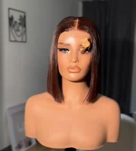10" premium vietnamese canju brown bob wig