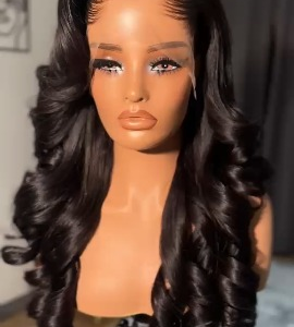 24" sdd virgin bouncy curls wig