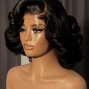 sdd bouncy curls (short wig) 12’ with hd 5*5 lace closure