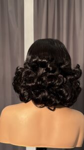 sdd bouncy curls (short wig) 12’ with hd 5*5 lace closure